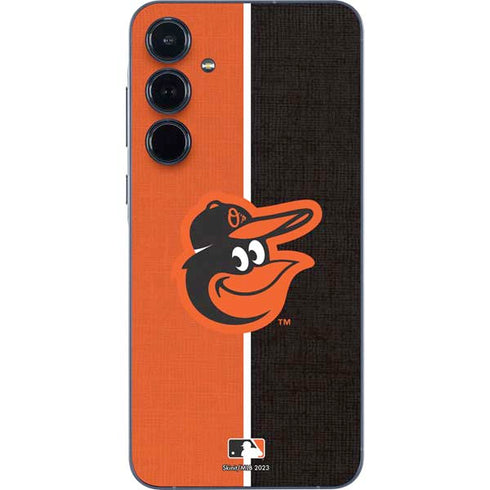 MLB Baltimore Orioles Split Galaxy A55 5G Skin